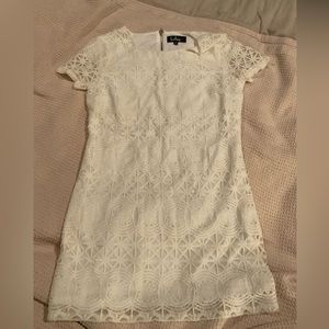 Lulus White Dress with Lace